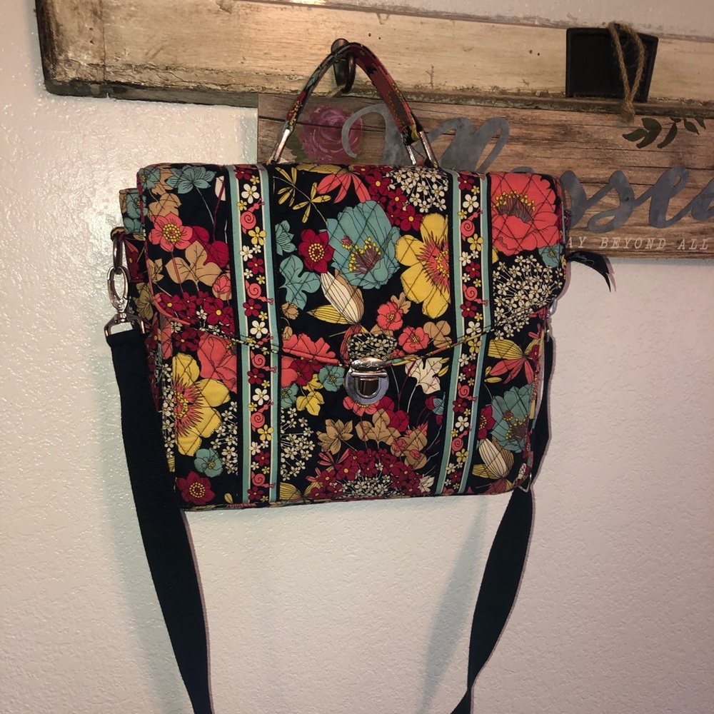 Vera Bradley Happy Snails Briefing Laptop Bag